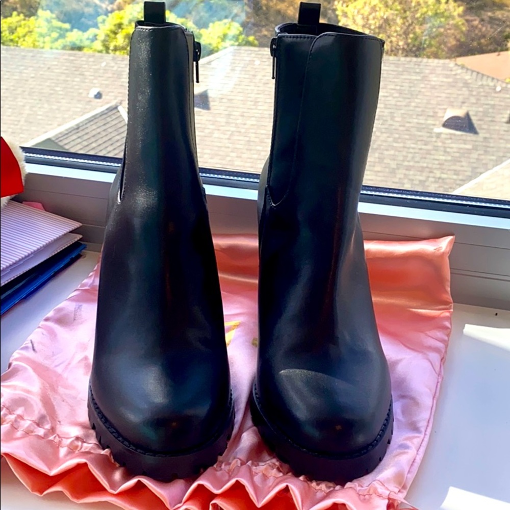 Black ankle boots